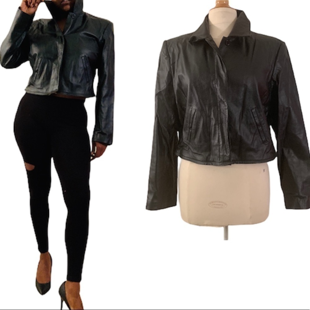 NEWPORT NEWS 2WAY WEAR LEATHER JACKET
